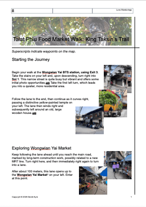 Thumbnail for directions PDF for Wongwian Yai to Talat Phlu Food Market Walk